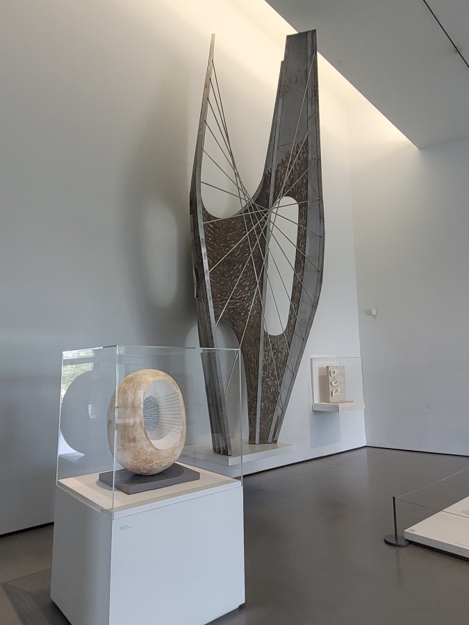 The Collosal "Winged Figure" plus "Spring", Barbara Hepworth at The Hepworth Wakefield, West Riding of Yorkshire