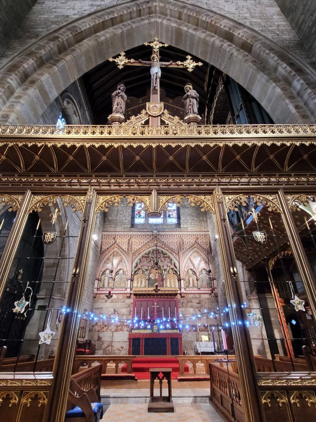 The Altar Screen, St. Martin-on-the-Hill, Scarborough, North Riding of Yorkshire