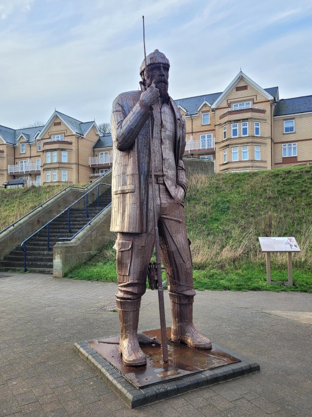 A High Tide in Short Wellies by Ray Lonsdale, Filey, East Riding of Yorkshire