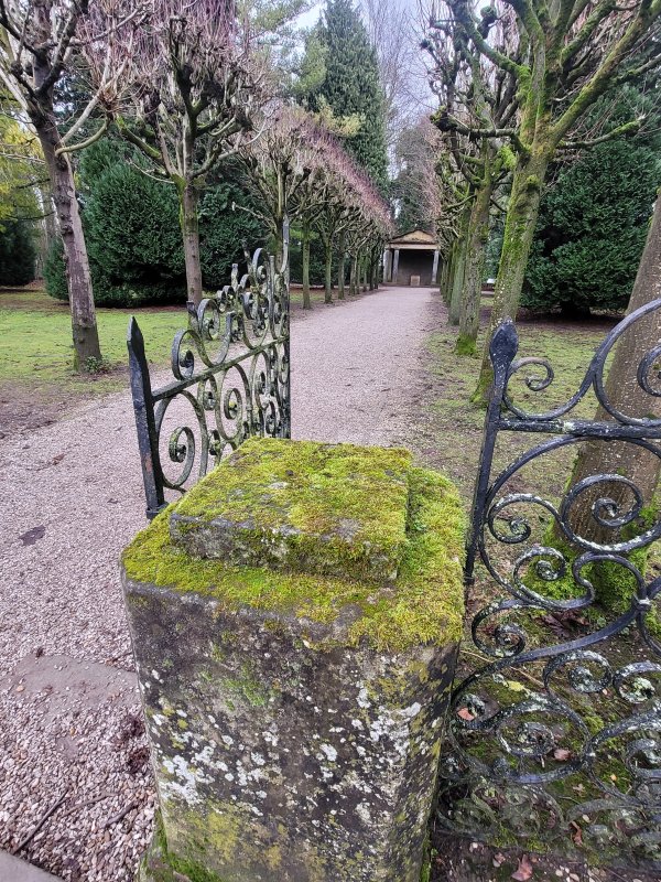 Picturesque Gatepost, Lotherton Hall Gardens, West Riding of Yorkshire