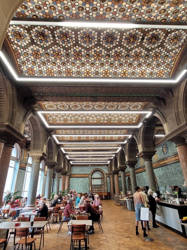The Tiled Room (now the cafe), Leeds Art Gallery, West Riding of Yorkshire