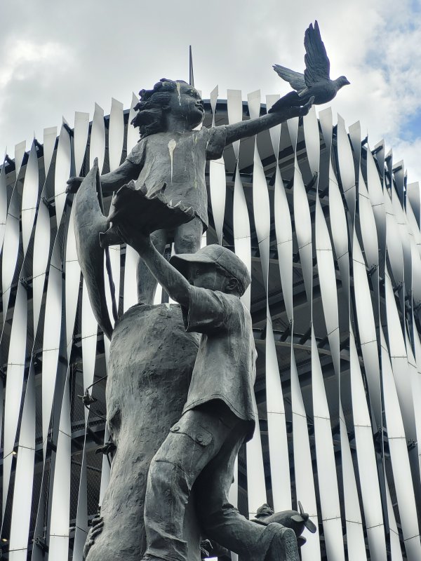 Detail of the Arthur Aaron VC Statue, Leeds, West Riding of Yorkshire