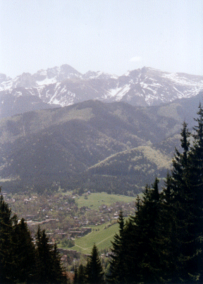 The Tatra Mountains from Mount Gulbal�wka, Zakopane, Poland